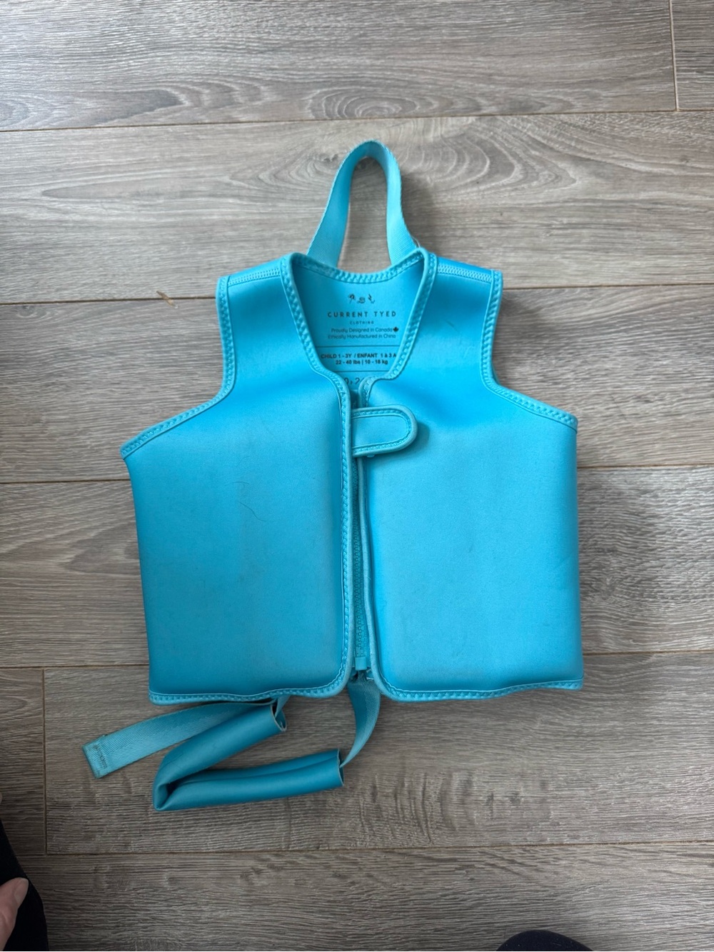 Current/Tyed Kids Swim Vest Rashguard - Aqua Blue